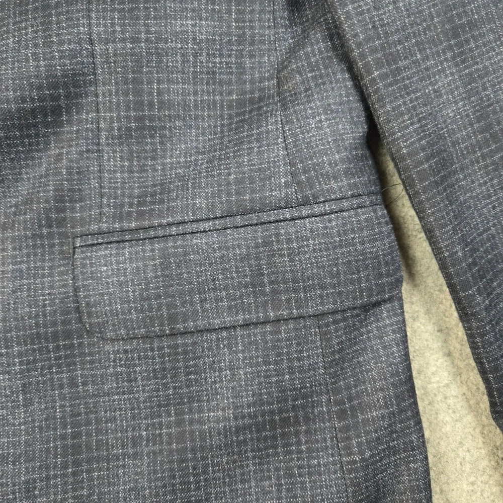 Alberto Zimni Blazer Mens 42‎ Blue Reda 1865 Super 110s Italy Made 2 Button